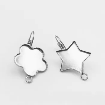 Stainless Steel Earrings Settings 19mm Flower Star Bezel with Loop Cabochons Ear Wire Clip Hook Earrings Blanks Bases Findings
Stainless Steel Earrings Settings 19mm Flower Star Bezel with Loop Cabochons Ear Wire Clip Hook Earrings Blanks Bases Findings