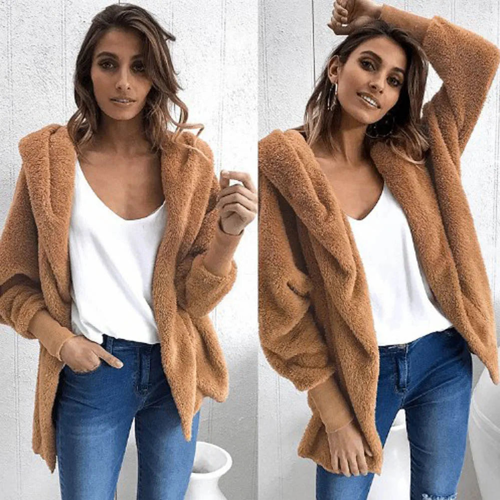 New Autumn Winter Cardigans Women Coats Loose Solid Color Thick Plush Coat For Women Large Outerwear Overcoat Jacket
New Autumn Winter Cardigans Women Coats Loose Solid Color Thick Plush Coat For Women Large Outerwear Overcoat Jacket