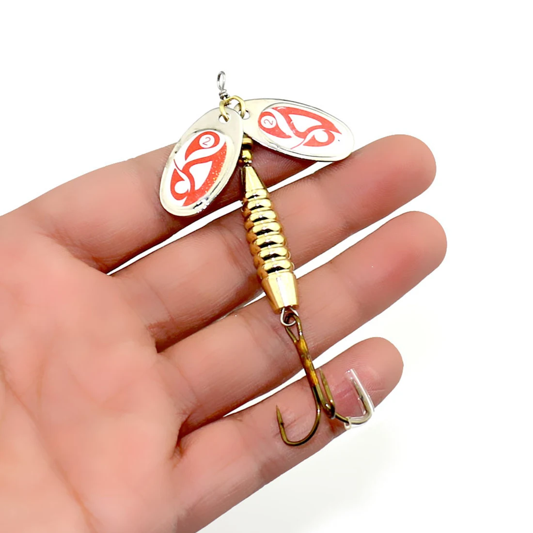 1Pcs 9cm 17g Spinner Lure Fishing Lures Isca Artificial Hard Baits Metal Bionic Fish Hook Fishing Tackle Rotate sequins
1Pcs 9cm 17g Spinner Lure Fishing Lures Isca Artificial Hard Baits Metal Bionic Fish Hook Fishing Tackle Rotate sequins