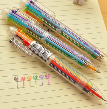 2 Pcs Kawaii Plastic pens with multi-color Models 6 in 1 Multi-colored Ballpoint Pen Push Pen Stationery School Office Tools
2 Pcs Kawaii Plastic pens with multi-color Models 6 in 1 Multi-colored Ballpoint Pen Push Pen Stationery School Office Tools