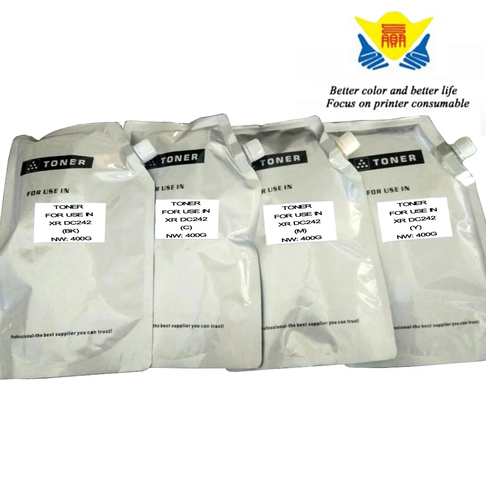 400G*4 color High Quality! Compatible Refill Toner Powder For Xerox Docucolor 240 DC242
400G*4 color High Quality! Compatible Refill Toner Powder For Xerox Docucolor 240 DC242