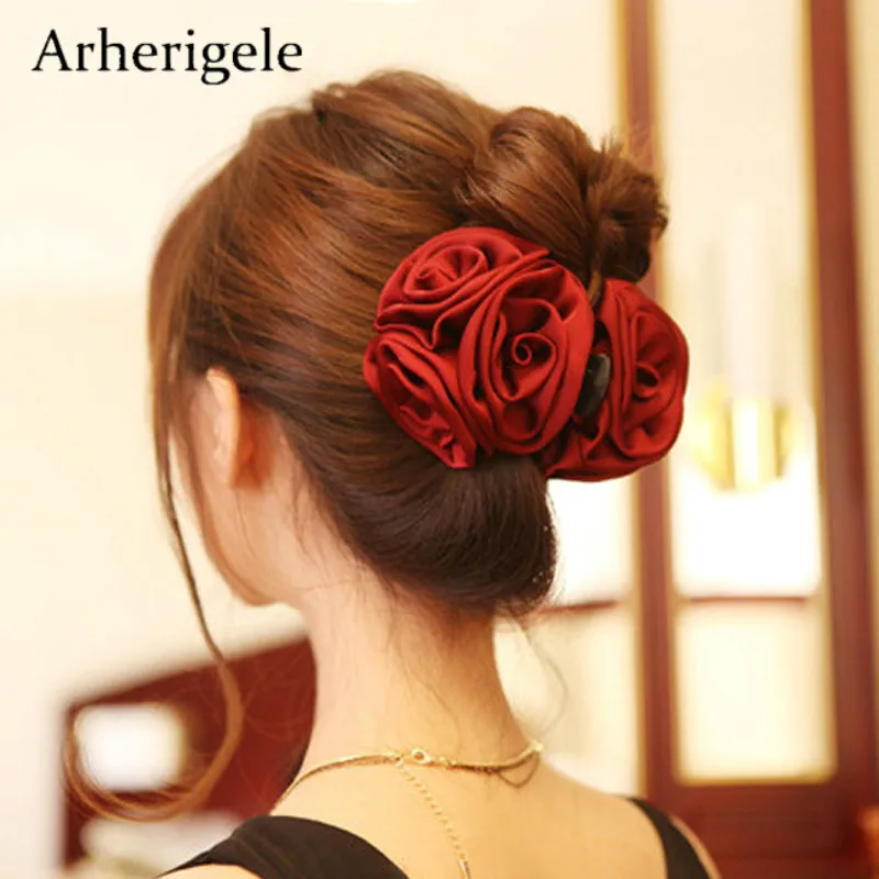 Arherigele 1pcs Ribbon Rose Hair Claws Headband Elegant Flowers Hair Clips Beauty Headwear Hairpins Hair Accessories for Women
Arherigele 1pcs Ribbon Rose Hair Claws Headband Elegant Flowers Hair Clips Beauty Headwear Hairpins Hair Accessories for Women