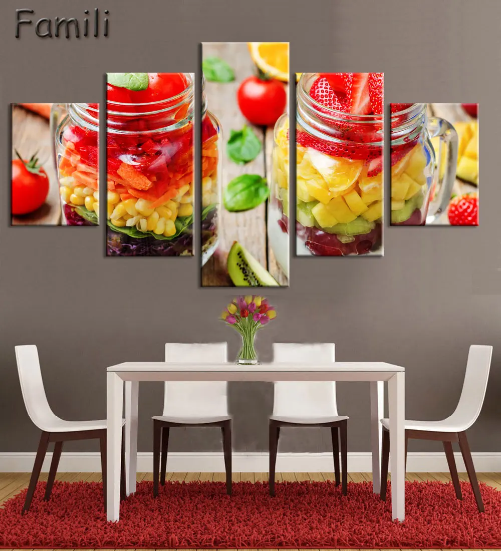 5 Panel Wall Art Painting On Cuadros Picture Oil Paintings Modern Fruit Kitchen Pictures Hd Print Canvas Schilderij No Frame
5 Panel Wall Art Painting On Cuadros Picture Oil Paintings Modern Fruit Kitchen Pictures Hd Print Canvas Schilderij No Frame