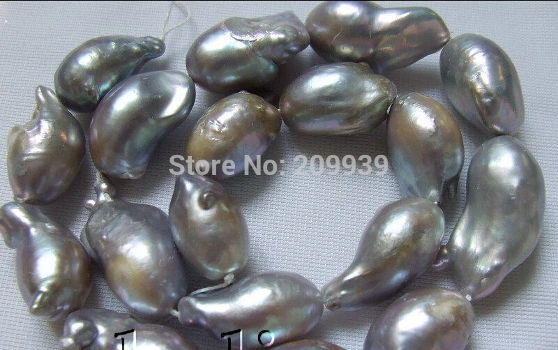 FREE SHIPPING>>>@@ N299 Grey Nucleated Flameball Baroque Pearls Bead 15.5
FREE SHIPPING>>>@@ N299 Grey Nucleated Flameball Baroque Pearls Bead 15.5