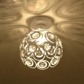 Fashion crystal white/black iron ceiling lights American modern exquisite E27 LED lamp for balcony&corridor&porch&stairs
Fashion crystal white/black iron ceiling lights American modern exquisite E27 LED lamp for balcony&corridor&porch&stairs