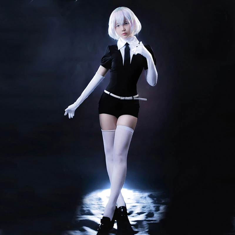 Houseki no Kuni Phosphophyllite Jumpsuits Uniform Land of the Lustrous Bort Diamond Cosplay Costumes for Halloween
Houseki no Kuni Phosphophyllite Jumpsuits Uniform Land of the Lustrous Bort Diamond Cosplay Costumes for Halloween
