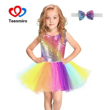 Sequins Baby Girls Tutu Dress Vest Striped Rainbow Princess Costume for Kids Halloween Christmas Prom Dresses Backless Clothes
Sequins Baby Girls Tutu Dress Vest Striped Rainbow Princess Costume for Kids Halloween Christmas Prom Dresses Backless Clothes