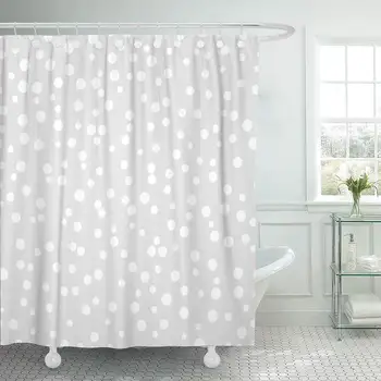 Shower Curtain with Hooks Round Chaotic Dots on Gray White Circles of Different Sizes Kids Large Small Pixel Pop Bathroom
Shower Curtain with Hooks Round Chaotic Dots on Gray White Circles of Different Sizes Kids Large Small Pixel Pop Bathroom