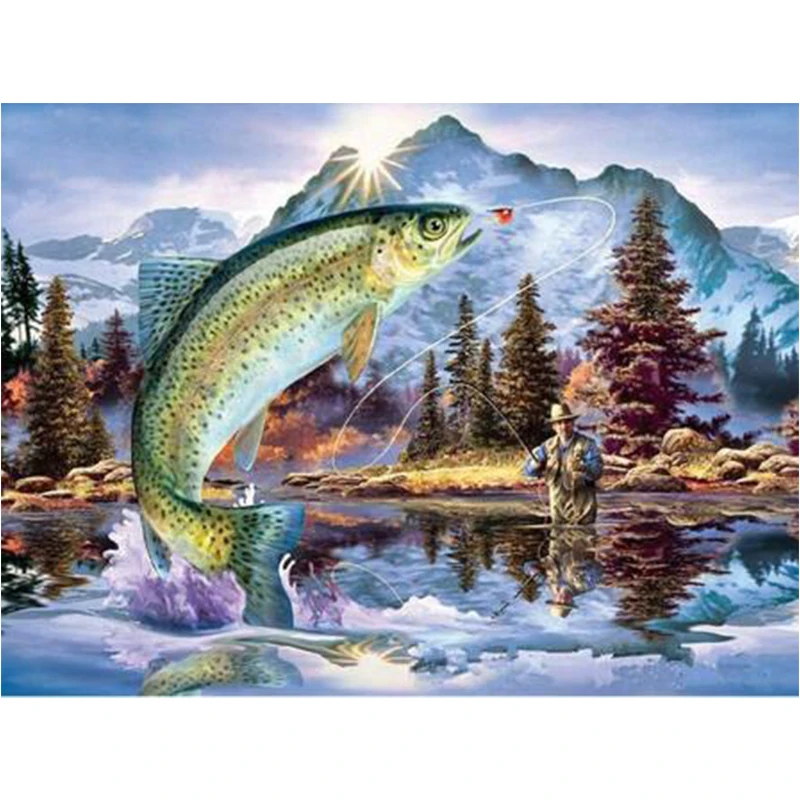 5D Diy Daimond Painting Full "Fishing" Pictures Rhinestones Diamant Mosaic Diamond embroidery Accessories Drill Wall Decor
5D Diy Daimond Painting Full "Fishing" Pictures Rhinestones Diamant Mosaic Diamond embroidery Accessories Drill Wall Decor