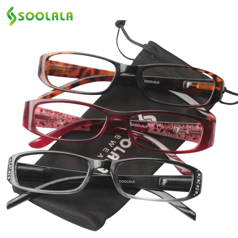SOOLALA Presbyopia Reading Glasses Women Men Spring Hinge Rhinestone Reading Glasses +1.0 1.25 1.5 1.75 2.0 2.5 3.0 3.5 4.0
SOOLALA Presbyopia Reading Glasses Women Men Spring Hinge Rhinestone Reading Glasses +1.0 1.25 1.5 1.75 2.0 2.5 3.0 3.5 4.0