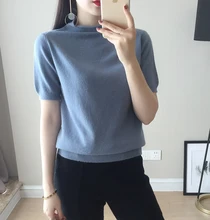 Nate Hakuna 2018 New Summer T-Shirt O-Neck Rolled Neck Knitting Women Pure Color Regular Stripe Woman Short Sleeves T-shirt
Nate Hakuna 2018 New Summer T-Shirt O-Neck Rolled Neck Knitting Women Pure Color Regular Stripe Woman Short Sleeves T-shirt