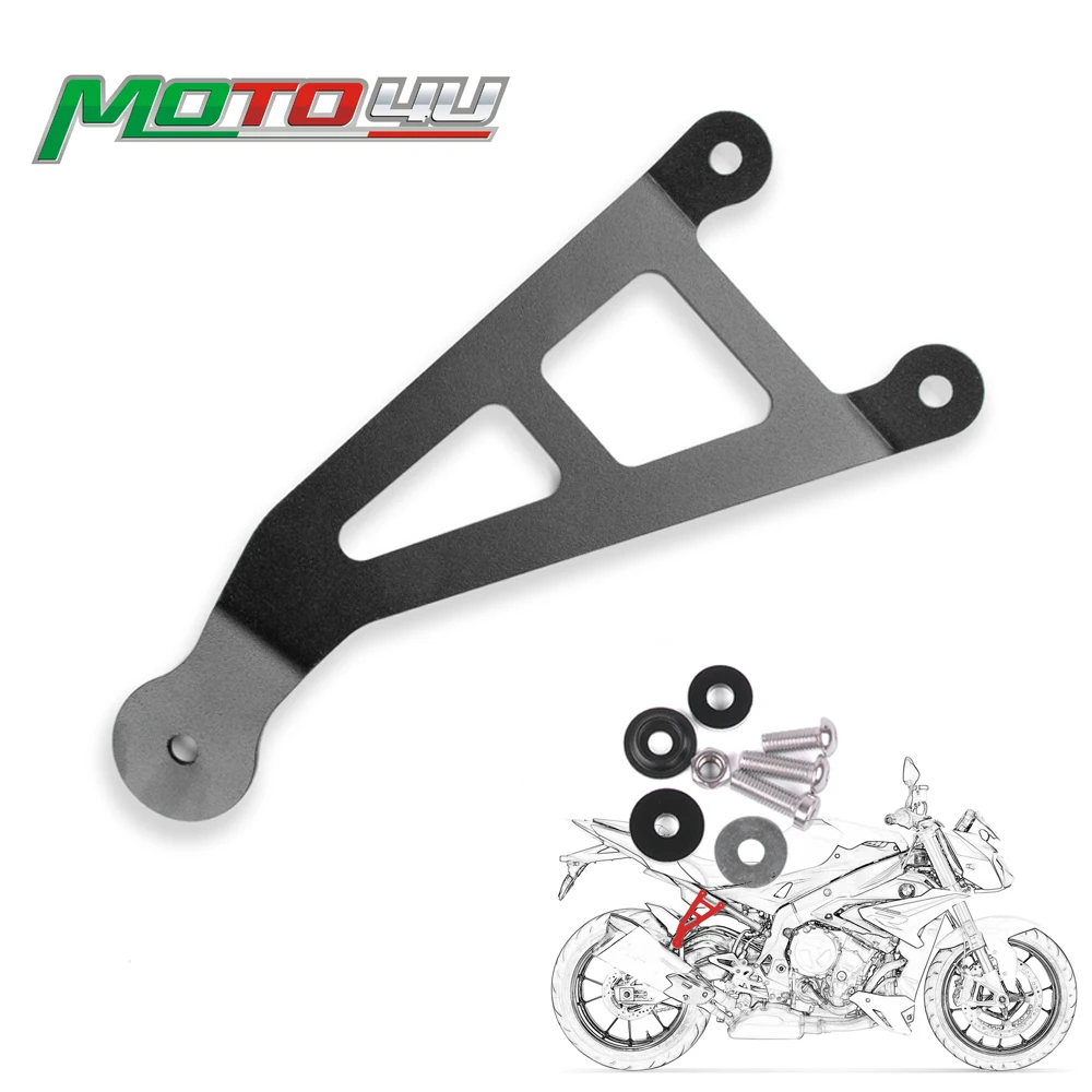MOTO4U Motorcycle Exhaust Hanger Bracket for BMW S1000R 2017 Motorcycle Accessories Black
