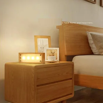 Creative Solid wood LED night light smart touch three-speed USB bedroom bedside lamp eye table lamp
Creative Solid wood LED night light smart touch three-speed USB bedroom bedside lamp eye table lamp