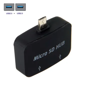 CY Micro USB 5Pin OTG to Dual Ports USB 2.0 Hub Adapter for Cell Phone & Tablet Like Mouse Keyboard Flash Disk Card Reader.
CY Micro USB 5Pin OTG to Dual Ports USB 2.0 Hub Adapter for Cell Phone & Tablet Like Mouse Keyboard Flash Disk Card Reader.