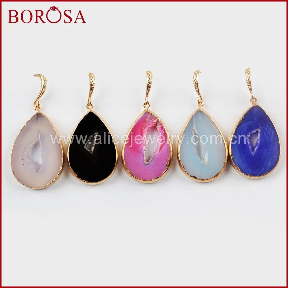 BOROSA Jewelry 5Pairs Gold Color Drop Rainbow Druzy Geode Agates Dangle Earrings,Stylish Drusy Charm Drop Earrings Jewelry WX943
BOROSA Jewelry 5Pairs Gold Color Drop Rainbow Druzy Geode Agates Dangle Earrings,Stylish Drusy Charm Drop Earrings Jewelry WX943