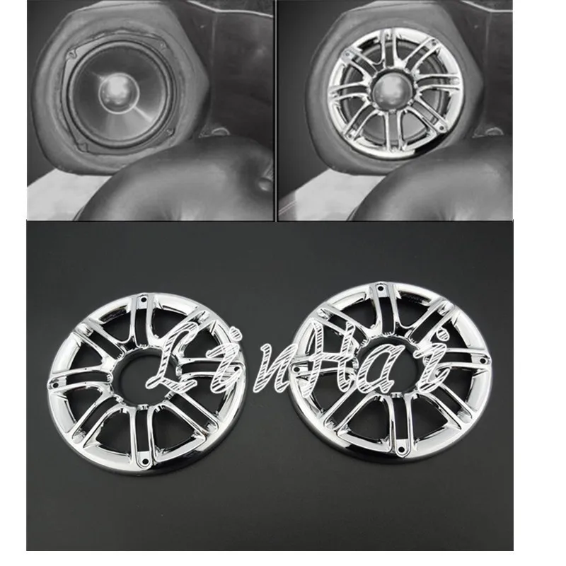 6" Chrome 3D Round Rear Front Speaker Grill Cover Fit For Harley Touring Electra Glide 1986-2013
6" Chrome 3D Round Rear Front Speaker Grill Cover Fit For Harley Touring Electra Glide 1986-2013
