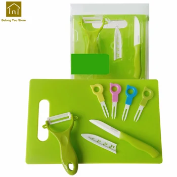 Ceramic Food Tools Fruit Peeling Knife Cutting Board Set Kitchen Gadget Pesca Beauty Gadgets Cozinha Criativa Multi Tool WKF030
Ceramic Food Tools Fruit Peeling Knife Cutting Board Set Kitchen Gadget Pesca Beauty Gadgets Cozinha Criativa Multi Tool WKF030