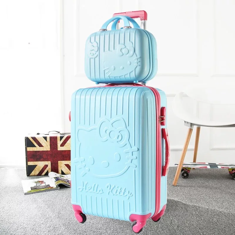 Hot!kids Cartoon Hello Kitty 20/24 inch Trolley Suitcase with 14 inch Cosmetic bag girl&boy cute handbag Rolling Luggage sets
Hot!kids Cartoon Hello Kitty 20/24 inch Trolley Suitcase with 14 inch Cosmetic bag girl&boy cute handbag Rolling Luggage sets