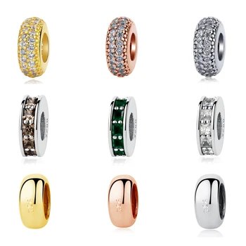 Authentic 925 Sterling Silver Bead Charm Classic Shine Open Bangle Spacer Charms Stopper Fit Pandora Bracelets Women DIY Jewelry
Authentic 925 Sterling Silver Bead Charm Classic Shine Open Bangle Spacer Charms Stopper Fit Pandora Bracelets Women DIY Jewelry