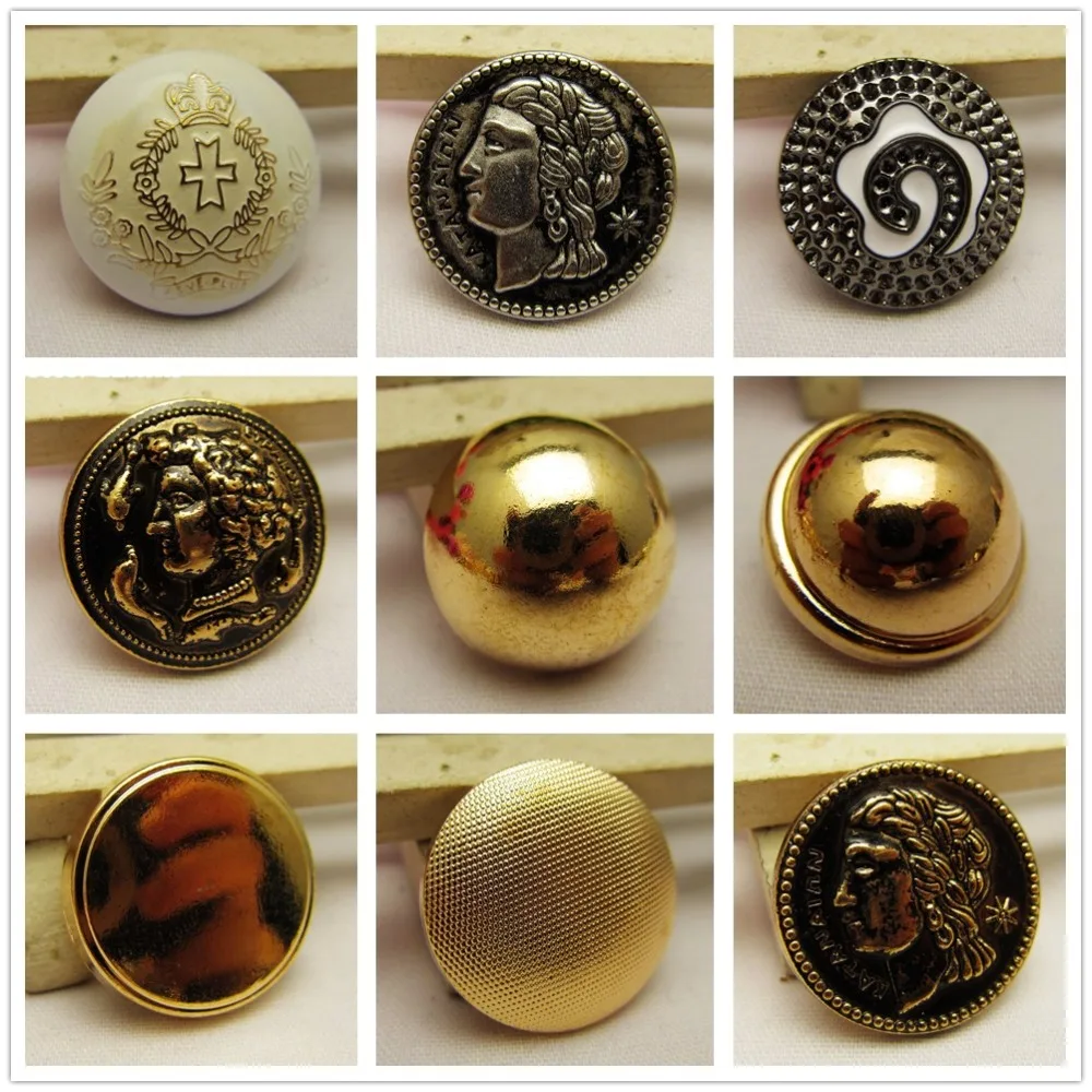 10 pcs,gold metal button in Gold color,World famous classic brand buttons, garment accessories DIY materials I oil button.
10 pcs,gold metal button in Gold color,World famous classic brand buttons, garment accessories DIY materials I oil button.