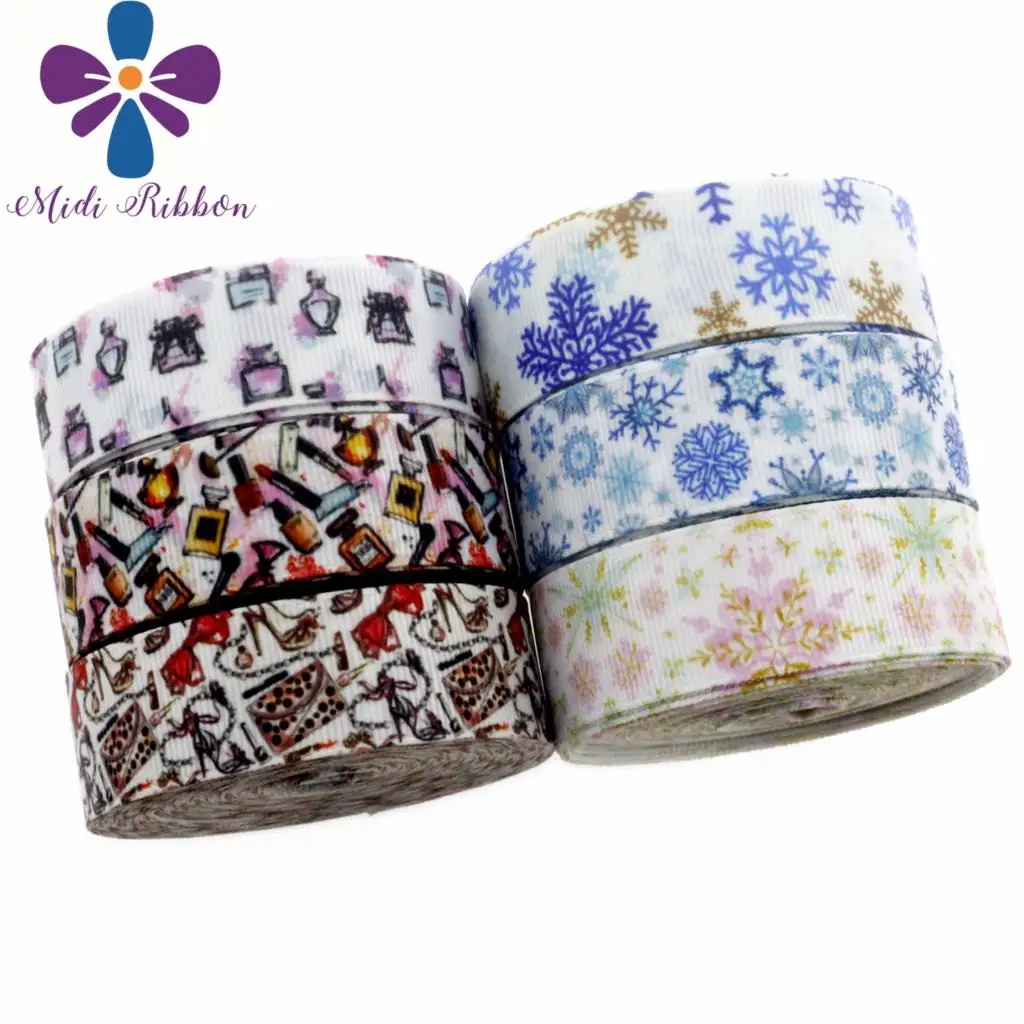 7/8"22mm Fashion Item Snowflake Printed Grosgrain Ribbon Perfume Patterns Gift Pack Stuff Hair Band Making 10yards/roll
7/8"22mm Fashion Item Snowflake Printed Grosgrain Ribbon Perfume Patterns Gift Pack Stuff Hair Band Making 10yards/roll