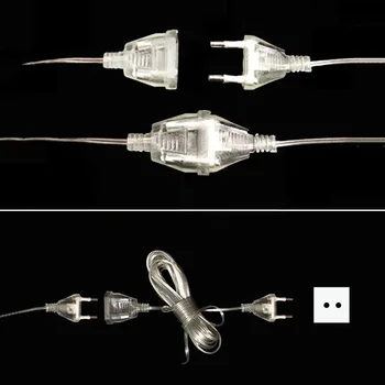 1pcs EU/US plug 3M Extend Transparent Wire for Christmas Led String light party festival In/Outdoor Garden Decor extender cable
1pcs EU/US plug 3M Extend Transparent Wire for Christmas Led String light party festival In/Outdoor Garden Decor extender cable