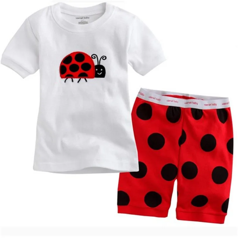2019 Homewear Pajamas Cartoon Cotton Cute Ladybug Bee Turtle Baby Girl T-shirt Shorts Kid Clothing Summer Children Pajamas Sets
2019 Homewear Pajamas Cartoon Cotton Cute Ladybug Bee Turtle Baby Girl T-shirt Shorts Kid Clothing Summer Children Pajamas Sets