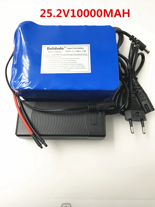 Dolidada 25.2V 10000 mah 18650 Battery lithium battery 25.2v Electric Bicycle moped /electric/lithium ion battery pack+Charger
Dolidada 25.2V 10000 mah 18650 Battery lithium battery 25.2v Electric Bicycle moped /electric/lithium ion battery pack+Charger