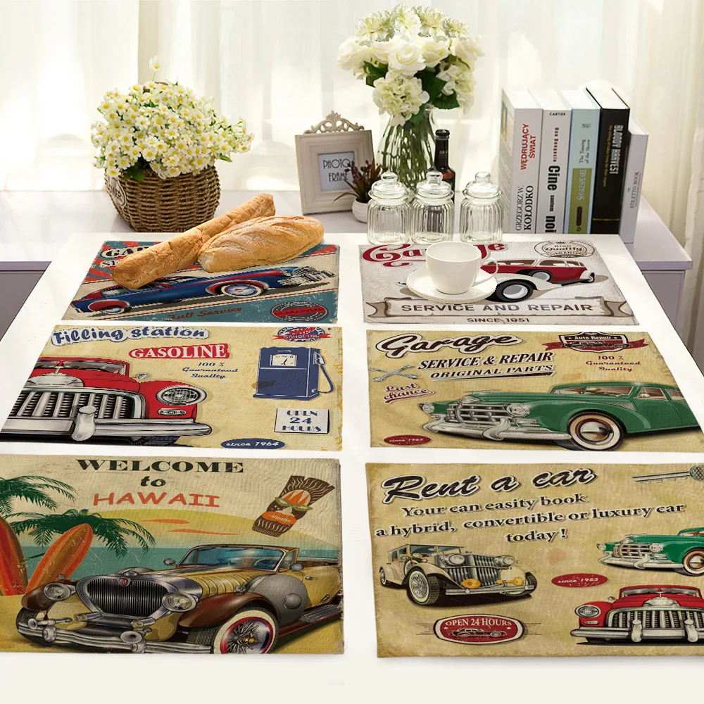 Creative Animation Retro table coaster Rectangular Print Placemat European and American Nostalgic Wedding Insulation Fabric
Creative Animation Retro table coaster Rectangular Print Placemat European and American Nostalgic Wedding Insulation Fabric