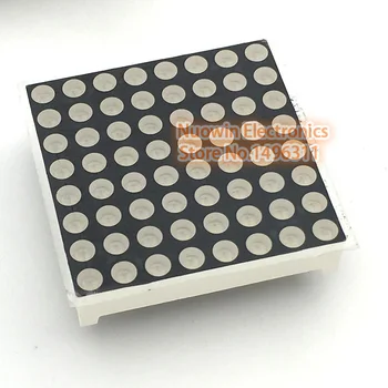 32mm Square 8*8 Red Color 3mm LED Common Anode Matrix Screen - Super Bright 32mm*32mm
32mm Square 8*8 Red Color 3mm LED Common Anode Matrix Screen - Super Bright 32mm*32mm