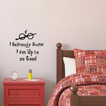 I Solemnly Swear I am Up to no Good Quote Wall Art Vinyl Wall Decal for Boys Bedroom Decoration
I Solemnly Swear I am Up to no Good Quote Wall Art Vinyl Wall Decal for Boys Bedroom Decoration