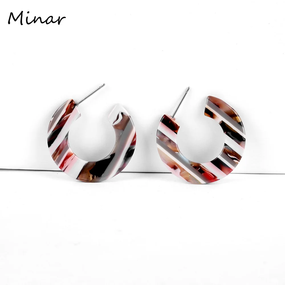 C Shape Geometric Earrings For Women Color Chic Striped Marbled Small Earrings Drop Acrylic Fashion Woman Jewelry Wholesale
C Shape Geometric Earrings For Women Color Chic Striped Marbled Small Earrings Drop Acrylic Fashion Woman Jewelry Wholesale