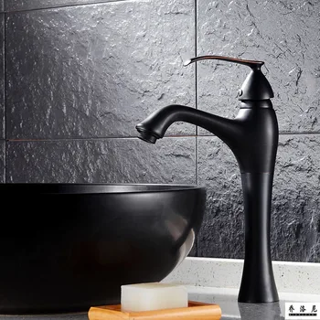 European retro copper simple black bronze basin faucet above counter basin faucet lift faucet
European retro copper simple black bronze basin faucet above counter basin faucet lift faucet