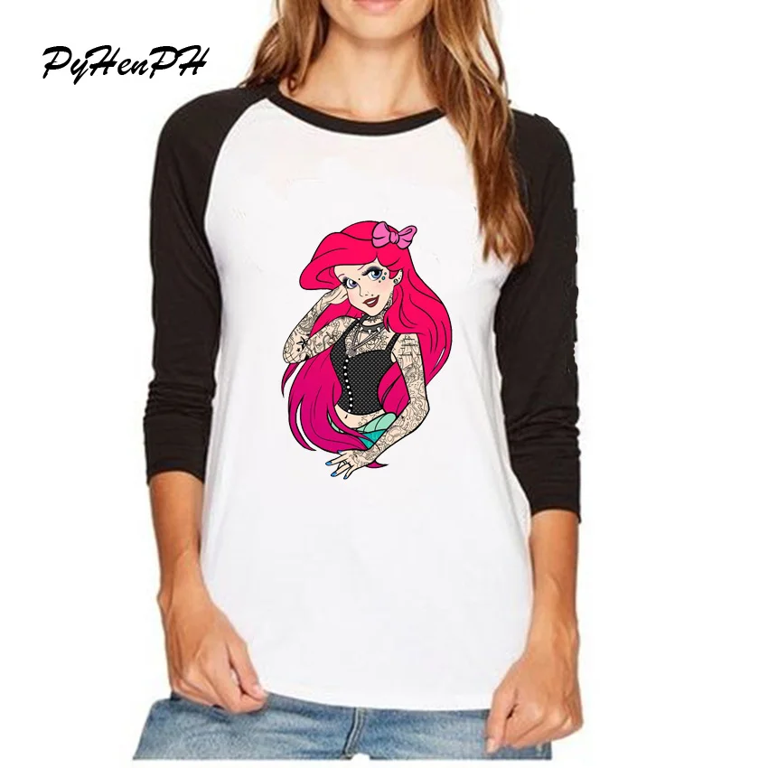 Mermaid / Bad girls Alice / Snow White princess t shirt Regular Full Sleeve Casual Shirt Top Tee summer t-shirt women
Mermaid / Bad girls Alice / Snow White princess t shirt Regular Full Sleeve Casual Shirt Top Tee summer t-shirt women