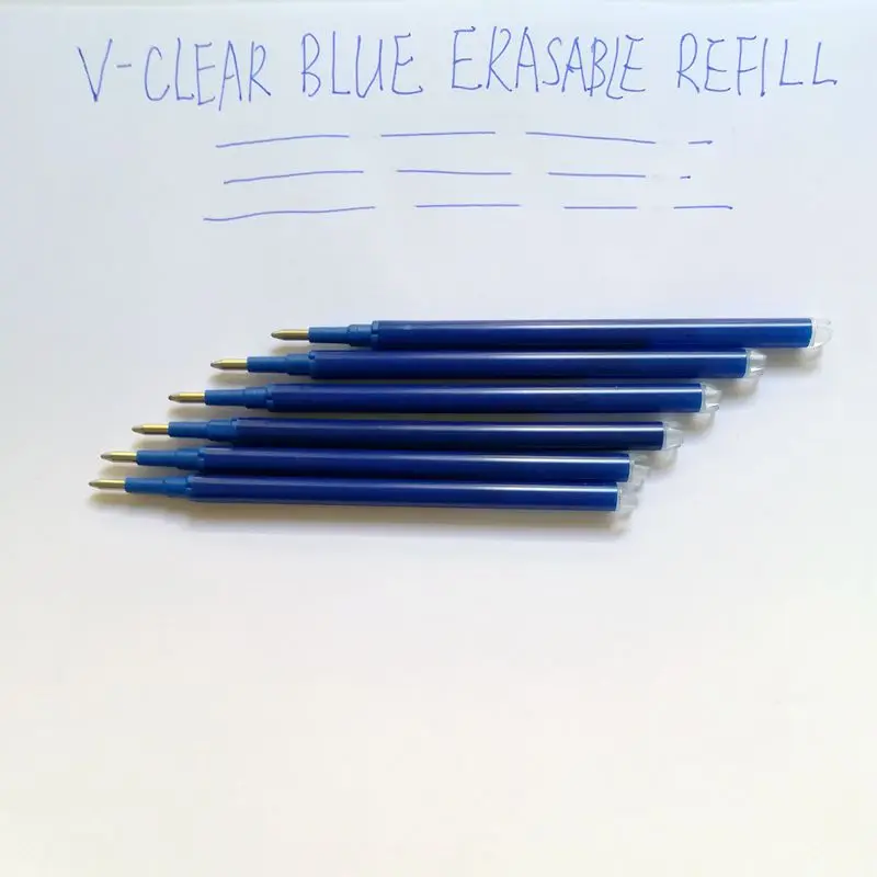 Magic Erasable Pen Refill 0.7mm Blue Ink Gel Pen Refill For Writing 6PCSPen Stationery Office School Supplies Students Gifts 3