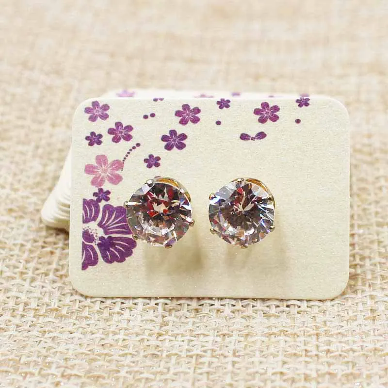 100PCS 3.5*2.5cm beige small cute Stud earring Hang Tag card custom paper beautiful flower print Jewelry Display packing Card
100PCS 3.5*2.5cm beige small cute Stud earring Hang Tag card custom paper beautiful flower print Jewelry Display packing Card