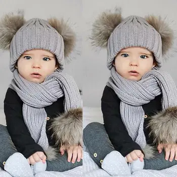 2pcs Baby Warm Winter Scarf+Knit Beanie Hat Crochet Ski Ball Cap Cute Baby Newborn Infant
2pcs Baby Warm Winter Scarf+Knit Beanie Hat Crochet Ski Ball Cap Cute Baby Newborn Infant