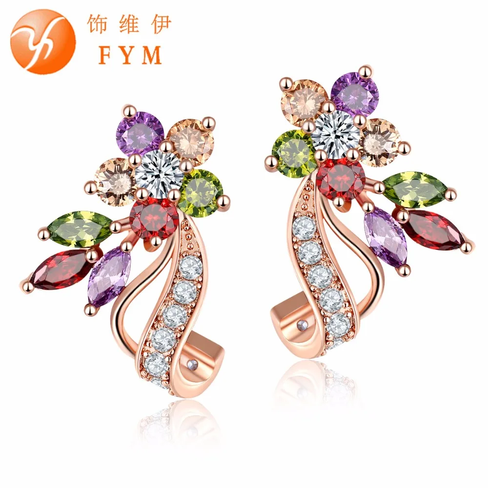 Casi 2016 Jewellery New Fashion Women's Stud Earring Beautiful Colorful AAA Cubic Zirconia Earrings Female Piercing Ear Jewelry
Casi 2016 Jewellery New Fashion Women's Stud Earring Beautiful Colorful AAA Cubic Zirconia Earrings Female Piercing Ear Jewelry