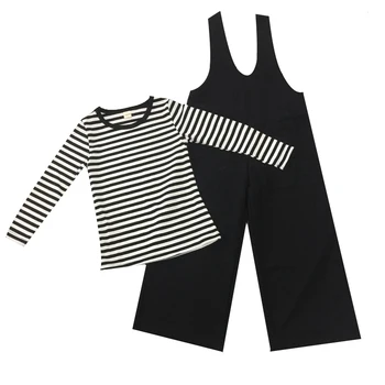 New Spring and Autumn Mother and daughter's suit Wide-legged rompers +Stripe T 2Pcs suit
New Spring and Autumn Mother and daughter's suit Wide-legged rompers +Stripe T 2Pcs suit