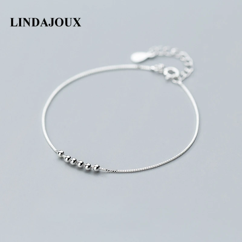 2018 Pretty 925 Sterling Silver Polished Beads Chain Bracelets For Women Silver 925 Jewelry Girl's Birthday Gift
2018 Pretty 925 Sterling Silver Polished Beads Chain Bracelets For Women Silver 925 Jewelry Girl's Birthday Gift