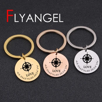 Custom Longitude And Latitude Fashion GPS key Chain Engraved Love Key Holder Distance love Stainless Steel Keyring Gifts
Custom Longitude And Latitude Fashion GPS key Chain Engraved Love Key Holder Distance love Stainless Steel Keyring Gifts