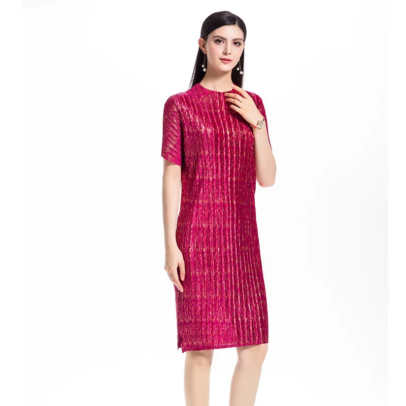 YanruPan Long Pleated Dress Issey Miyake 2018 Gathic Summer Matte Pure Color Elastic Dresses Large Size Dresses for Women
YanruPan Long Pleated Dress Issey Miyake 2018 Gathic Summer Matte Pure Color Elastic Dresses Large Size Dresses for Women