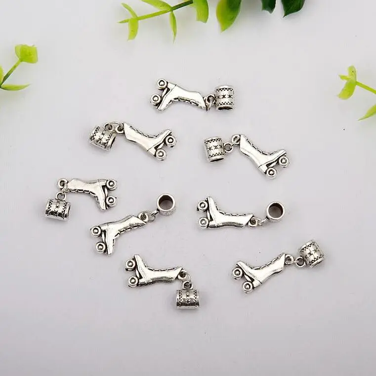 Hot Sell 100Pcs Retro Silver Roller SkatesCharms Pendant Accessories Fashion Jewelry Wholesale DIY For Necklace&Bracelet F080
Hot Sell 100Pcs Retro Silver Roller SkatesCharms Pendant Accessories Fashion Jewelry Wholesale DIY For Necklace&Bracelet F080