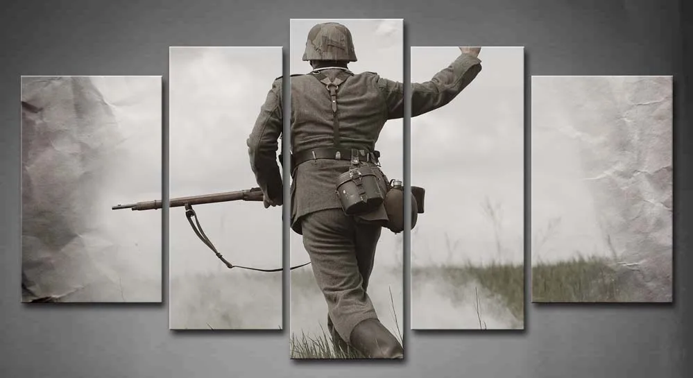 5 Pics Framed Wall Art Picture German Soldier World War Ii Canvas Print People Modern Poster With Wooden Frame For Decor
5 Pics Framed Wall Art Picture German Soldier World War Ii Canvas Print People Modern Poster With Wooden Frame For Decor