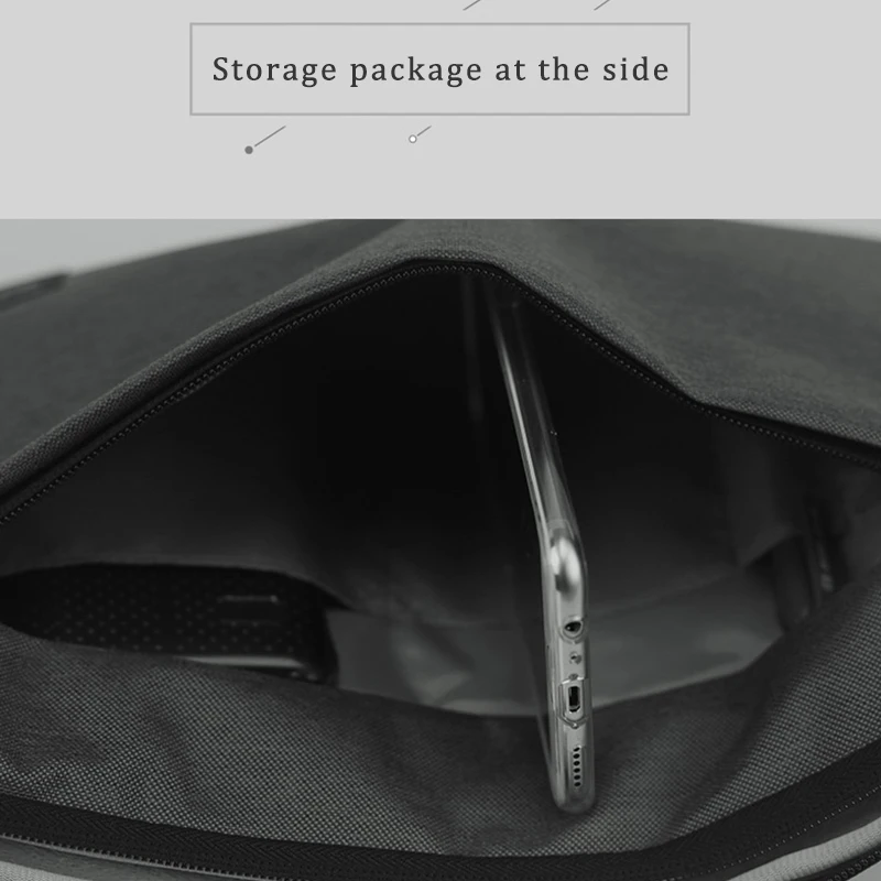 Storage package at the side