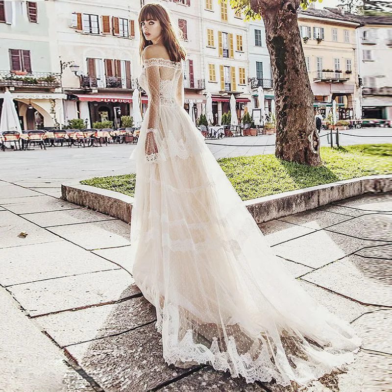 VNXIFM-2019-New-Wedding-Dresses-Off-Shoulder-Backless-Bridal-Gowns-Long-Sleeves-Lace-Wedding-Dress-Cheap