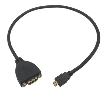 Gold Plated High Speed Micro HDMI Male to HDMI Female Extension Cable With Screw Panel Mount 150cm
Gold Plated High Speed Micro HDMI Male to HDMI Female Extension Cable With Screw Panel Mount 150cm