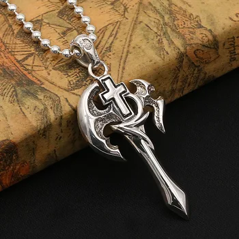 Wholesale S925 Sterling Silver Jewelry Retro Thai Silver New Personality Axe Cross Trend Men And Women Fashion Pendant
Wholesale S925 Sterling Silver Jewelry Retro Thai Silver New Personality Axe Cross Trend Men And Women Fashion Pendant