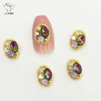 LEAMX 10 PCS/bag AB Glass Gems Rhinestone Oval Shape Nails Art Decorations Metal 3D Crystal Nail Jewelry Shining Nail Decor L448
LEAMX 10 PCS/bag AB Glass Gems Rhinestone Oval Shape Nails Art Decorations Metal 3D Crystal Nail Jewelry Shining Nail Decor L448
