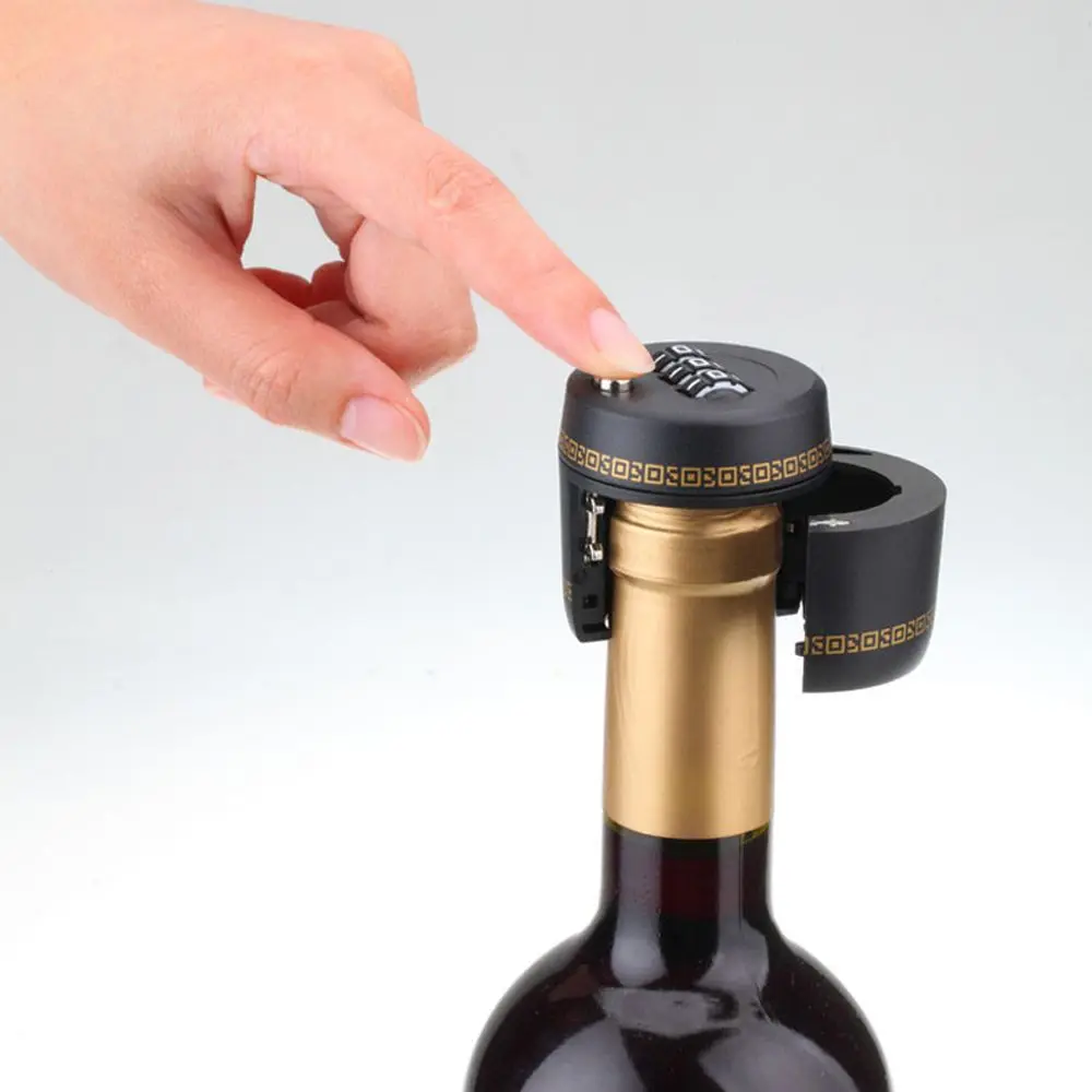 New Plastic Bottle Password Wine Bottle Lock Combination Wine stopper vacuum plug device Wine Stopper Preservation
New Plastic Bottle Password Wine Bottle Lock Combination Wine stopper vacuum plug device Wine Stopper Preservation